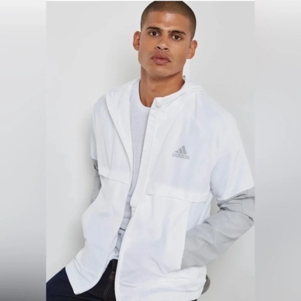 NWT Super Rare Vintage Adidas Worldwide Sport Windbreaker Jacket White size XL